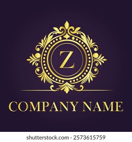 Vintage and luxury logo template Premium Vector, Royalty
