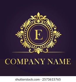 Vintage and luxury logo template Premium Vector, Royalty
