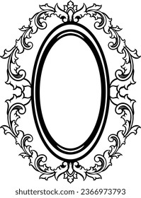 Vintage luxury mirror frame Vector