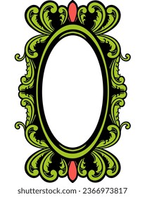 Vintage luxury mirror frame Vector