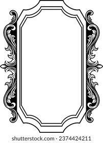 Vintage luxury mirror frame Vector