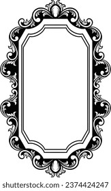 Vintage luxury mirror frame Vector