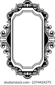 Vintage luxury mirror frame Vector