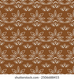 Vintage luxury seamless floral background with golden lilies flowers. Romantic pattern template for wall decor, wallpaper, wedding invitations, ceremonies, cards