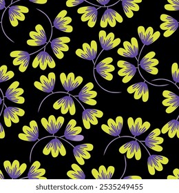 Vintage fundo floral sem costura de luxo com flores lírios dourados. Modelo de padrão romântico para decoração de parede, papel de parede, convites de casamento, cerimônias, cartões.