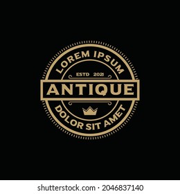 Vintage Luxury Stamp logo design inspiration