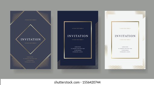 Vintage luxury vector invitation card