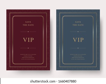 Vintage luxury vector invitation card