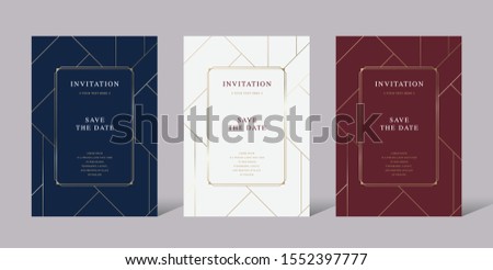 Vintage luxury vector invitation card