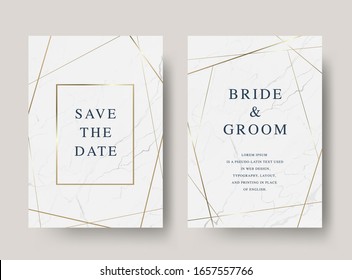 Vintage luxury vector wedding invitation card