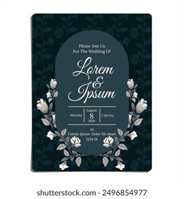 Vintage And Luxury Wedding Invitation Design