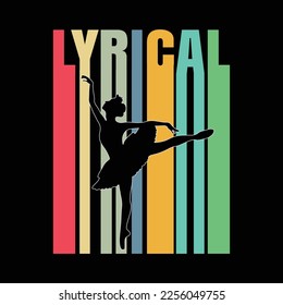 Vintage Lyrical Ballet Dancer Musical Dance Lover