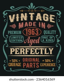 Vintage made in 1963 premium quality limited edition one of king aged perfection original parts