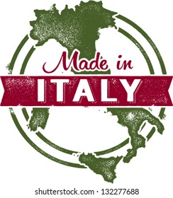 Vintage Made in Italy Stamp