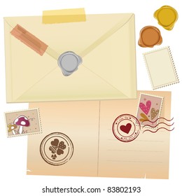 Vintage Mail Graphic