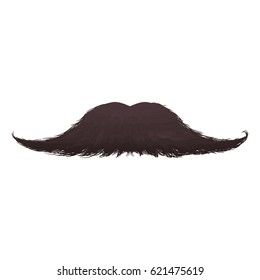 Vintage male mustache