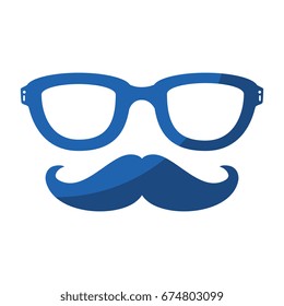 Vintage male mustache
