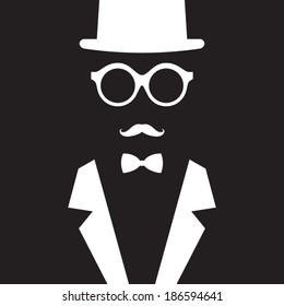 Vintage Man Vector Illustration
