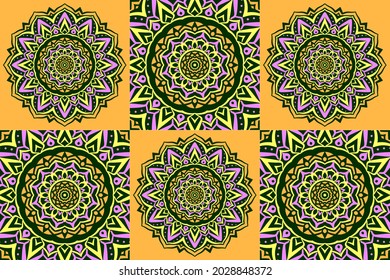 vintage mandala art pattern abstract texture background