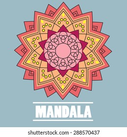 Vintage mandala background. Perfect for flyer and brochures
