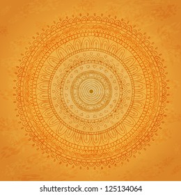 Vintage mandala background. Vector image.