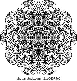 Vintage Mandala Coloring Page For Kids, Adults and Kdp interior