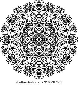 Vintage Mandala Coloring Page For Kids, Adults and Kdp interior