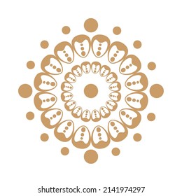 vintage mandala decoration icon isolated