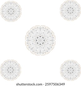 Vintage mandala elements.  Floral wallpaper background . Mandala art design vector .