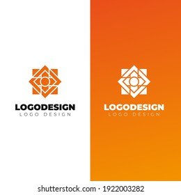 vintage mandala logo design vector template