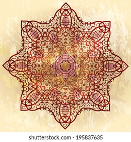 Vintage mandala ornament background