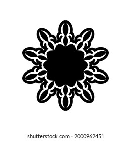 Vintage mandala round ornament for design