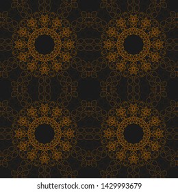 Vintage mandala seamless pattern. Print, cloth design, wallpaper. Vector.