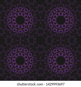 Vintage mandala seamless pattern. Print, cloth design, wallpaper. Vector.