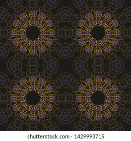 Vintage mandala seamless pattern. Print, cloth design, wallpaper. Vector.