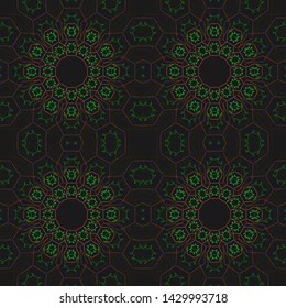 Vintage mandala seamless pattern. Print, cloth design, wallpaper. Vector.