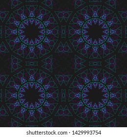 Vintage mandala seamless pattern. Print, cloth design, wallpaper. Vector.