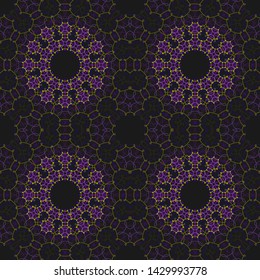 Vintage mandala seamless pattern. Print, cloth design, wallpaper. Vector.