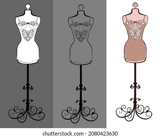108 Body corset dress form mannequin Images, Stock Photos & Vectors ...