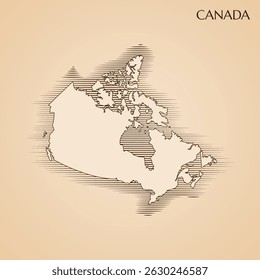 Mapa de Antiguas de la Plantilla de diseño de ilustración de stock de Vector de Canadá. Vector 10.