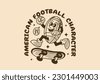 illustration character football
