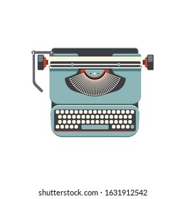 Vintage mechanic typewriter vector illustration