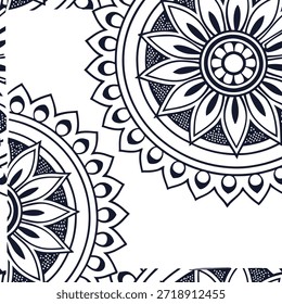 Medallón de Antiguas patrón de baldosas sin costura intrincado scrollwork sobre fondo blanco ideal para interiores adornados concepto como la creación de patrón de baldosas sin costuras con medallón vintage y scrollwork intrincado sobre fondo blanco para interiores adornados en Foto de archivo Concepto y espacio vacío en el lado izquierdo, sin texto --ar 7:2 --tile