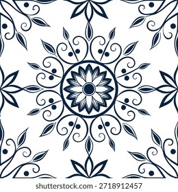 Medallón de Antiguas patrón de baldosas sin costura intrincado scrollwork sobre fondo blanco ideal para interiores adornados concepto como la creación de patrón de baldosas sin costuras con medallón vintage y scrollwork intrincado sobre fondo blanco para interiores adornados en Foto de archivo Concepto y espacio vacío en el lado izquierdo, sin texto --ar 7:2 --tile