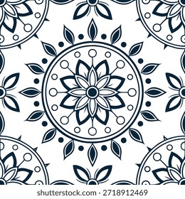 Vintage medalhão padrão de azulejos sem costura detalhes florais fundo branco isolado perfeito para o conceito de decoração antiga como Criando padrão de azulejos sem costura com motivos de medalhão vintage e detalhes florais em fundo branco isolado para decoração antiga no Photo Stock Concept e espaço vazio no lado esquerdo, sem texto —ar 7:2 —azulejo
