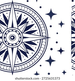 Antiguas medallón sin fisuras patrón de azulejos motivos celestiales sobre fondo blanco perfecto para el concepto de decoración mística como el diseño de azulejos sin fisuras patrón con medallón vintage y motivos celestiales sobre fondo blanco para la decoración mística en el lado izquierdo, sin texto --ar 7:2 --tile