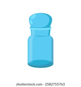 Vintage Medicine Bottle, Medicine Flat Vector Illustration - Isolated