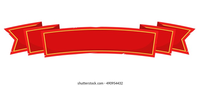 Vintage medieval banner flag