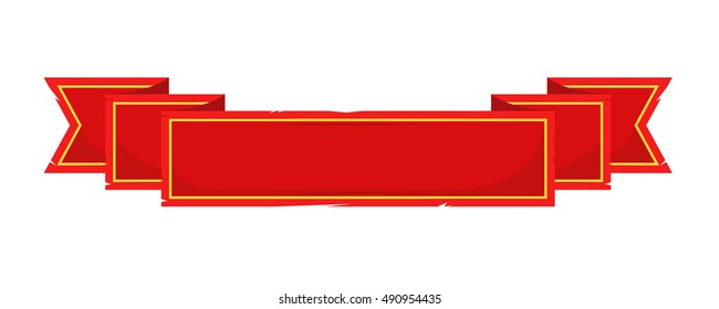 Vintage medieval banner flag