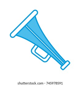 Vintage megaphone isolated